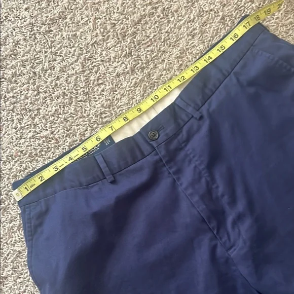 Polo by Ralph Lauren Navy Blue Flat Front Shorts - Picture 7 of 11